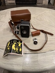 Bolex Paillard B8SI Non Reflex Standard 8mm Black Movie Camera + Case + Manual
