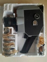 Vintage USSR video camera Quartz 2/8S/3, Meteor-8m lens. Complete set.New!