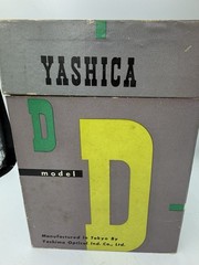 YASHICA D Film Camera From Japan w/Case, Manual & Box