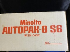 Vintage Minolta Autopak-8 S6 6X Zoom Movie Camera with Case, Books
