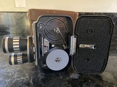 Vintage Japanese Brumberger 8 mm T3L Wind Up Movie Camera