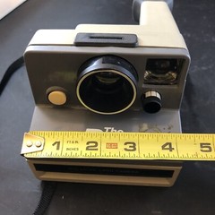 Polaroid The Button Land Camera SX-70 Instant Camera (Gray) Vintage-VA4