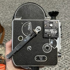 Bolex Hg-H16 H8 Vtg 16mm Movie Camera-Works! Leather case & 1947 catalog incl.