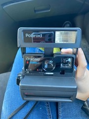 Vintage Polaroid One Step Close Up 600 Plus Instant Film Camera W/ Strap TESTED