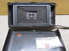 Antique Seneca Folding Scout Model 3A camera (pat date 1916) has Worn Bellows