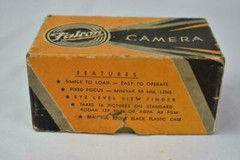Early Falcon Camera, Candid Type w/Box + Instructions 1930s Vintage PHOTOGRAPHY.