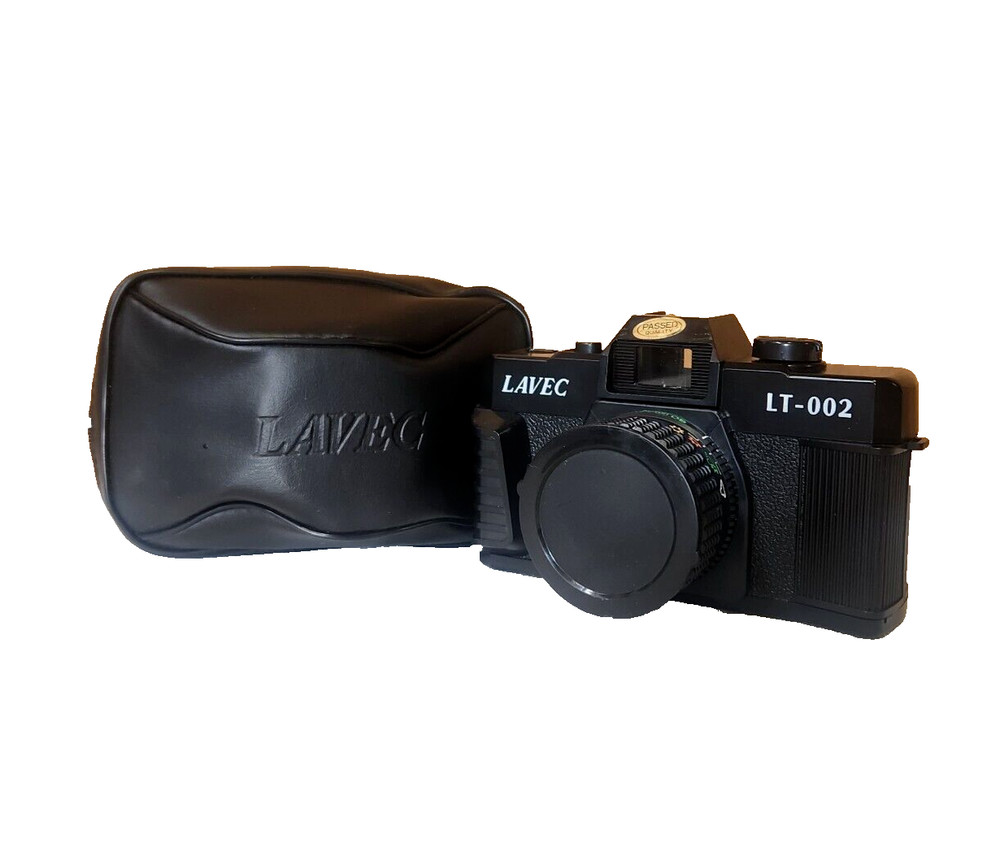 VTG Lavec LT-002 Camera with Case & Cap Retro 35mm Film Photography Artsy Analog