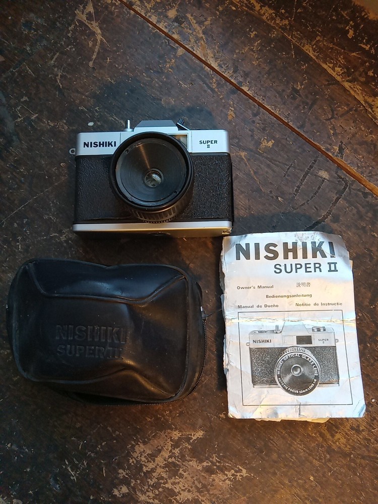 Nishiki Super II 35mm Film Camera Auto Fixed Focus Vintage Camera