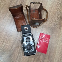 Vintage Ansco Automatic Reflex TLR Camera f3.5 120 Medium Format w/ Case READ