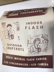 Herco Imperial Flash Camera 620 Snap Shot Art Deco Design Original Box W/Manual