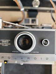 Polaroid 360 Land Camera, Electronic Flash + Charger With Original Hard Case