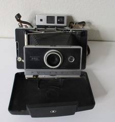 POLAROID Automatic 250 Land Camera With Viewer and Leather Strap; Good; Untested