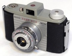 EASTMAN KODAK PONY 828 Vintage Rangefinder Film Camera USA AS IS