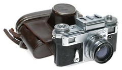 Kiev-4 Type 2 Ukrainian Engravings Rare Jupiter-8M 1:2 F=5cm Contax Mount