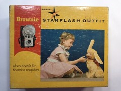 Vintage 1960s KODAK Brownie Camera Starflash Outfit Empty Box w/Manual Only