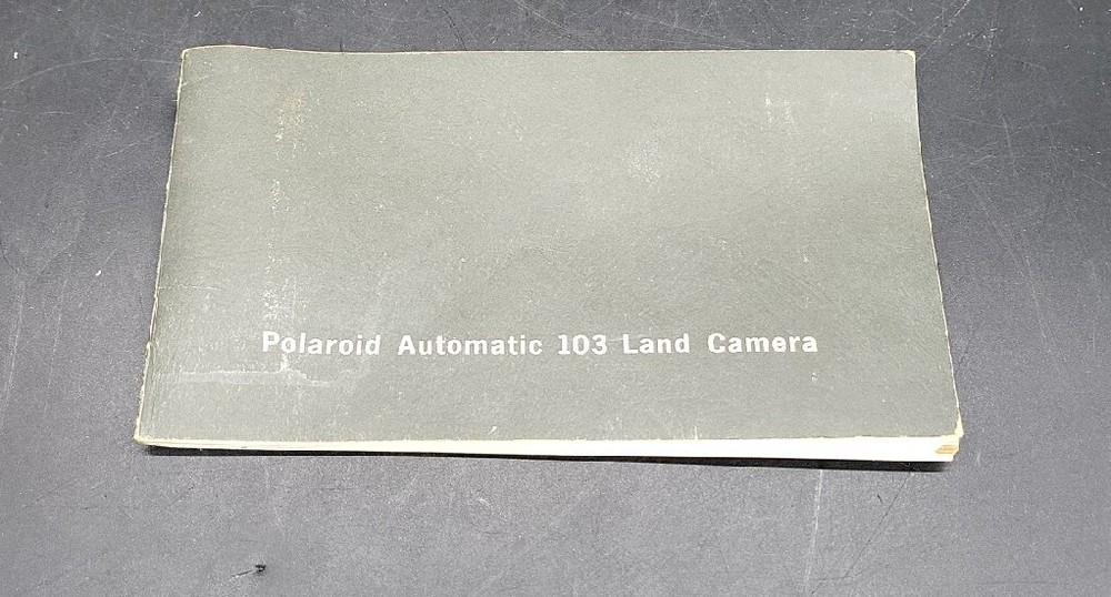 Vintage Polaroid Camera Manual 103 Land Camera