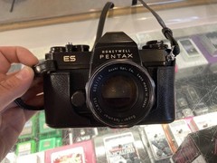 Honeywell Pentax ES Black 35mm SLR w/ Super-Takumar 55mm f/1.8 & Case