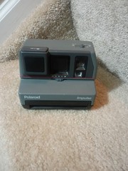Vintage Polaroid Impulse AF 600 Instant Film Camera Grey AutoFocus System 1980s