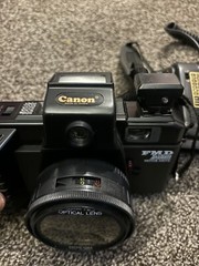 VINTAGE Canon FMD System Motor Drive 50mm Camera 1:6.3 W/Flash (For Parts)