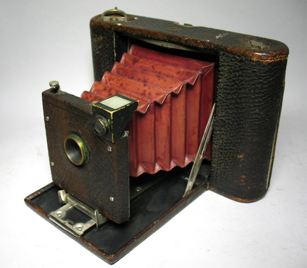 KODAK No. 2 Pocket Folding Camera Model A with Red Bellows