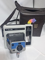 Vintage Kodak “The Handle” Instant Camera With Kodak Instant Camera Caddy (g)