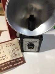 Herco Imperial Flash Camera 620 Snap Shot Art Deco Design Original Box W/Manual