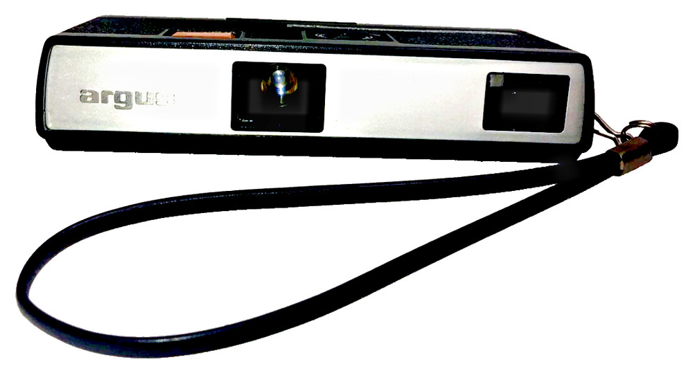 Vintage 1970s Argus Pocket Carefree 110 Camera, Orange Button, used (OO)