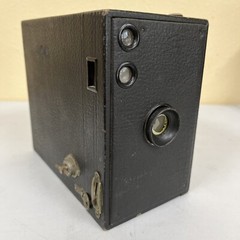 RARE VTG Kodak Brownie No.2-C Model A BOX CAMERA SHUTTER TESTED