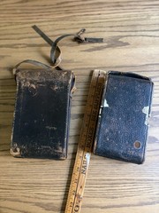 Antique Kodak No. 3 Folding Pocket Camera Model E4 Red Leather Bellows With Case