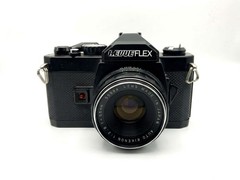 Revueflex SD 1 35mm SD I + Analog SLR Kit Set, Black, Rikenon 55mm f/2.8 M42