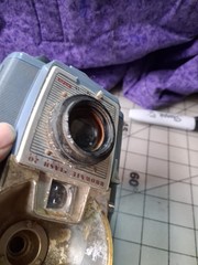Vtg Kodak Brownie Flash 20 820 Film Camera Working Shutter Made In USA!