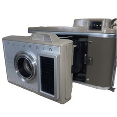 1960s Polaroid Electric Eye Land Camera Model J33 Extra Lens Kit & Leather Case