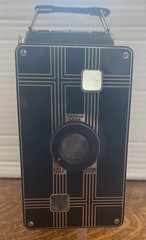 vtg 1932 Antique Art Deco Jiffy Kodak Six-16 folding roll film Bellows Camera
