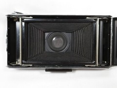 Vintage Kodak Folding Camera Six-16 Diodak Shutter Untested with Case & Manual