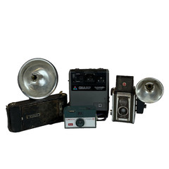 Kodak Cameras 4 ANTIQUE VINTAGE Lot: UNTESTED 1A Pocket Duaflex IV Hawkeye Champ