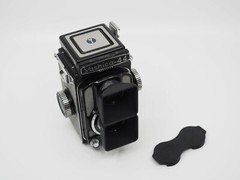 Yashica 44A TLR Twin Lens Hood (dual) & Cap 3D-Printed (does not include camera)