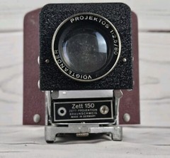 Vtg Zett 150 Projector With Voightlander Projektos 1:2.5/80 Lens Made in Germany