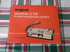 VTG ARGUS Carefree 2 110 Instant Load Camera with Original Box-Film-Flip Flash
