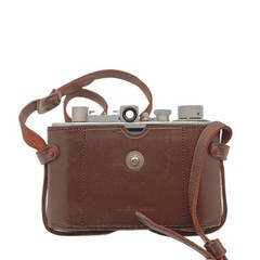 Vintage Olympus 35 Film Camera With Leather Case Copal Shutter 1940s 1950s Japan