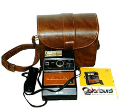 Vintage Kodak Colorburst 300 Instant Camera W/ Leather Case / Manual