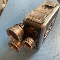 Vintage Brownie Movie Camera Turret f/1.9 8mm NOT TESTED Kodachrome Film