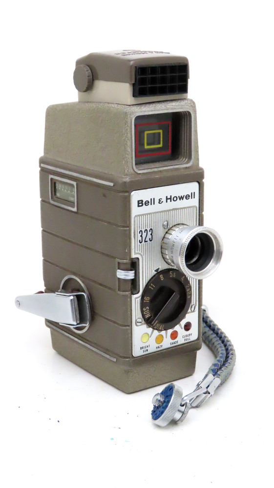 Bell & Howell 323 8mm Movie Camera w/ strap – Runs