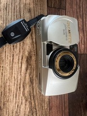 Olympus μ(μu:) Gold Point & Shoot Compact Camera Working Condition Good JP