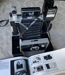 Vintage Polaroid Land Camera Countdown 90, 490 Flash, SelfTimer #192, Manual