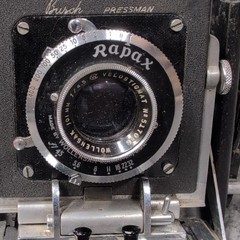 Busch Pressman 2 1/4 By 3 1/4 Folding Camera w/ Rapax Wollensak 101mm f/4.5