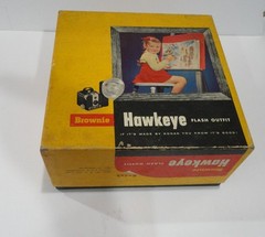 Vintage Brownie Hawkeye Flash Outfit Lightly Used Made by Kodak Box No. 177L
