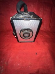 Vintage 1950s Ansco Shur Flash Box Camera Binghamton New York Art Deco