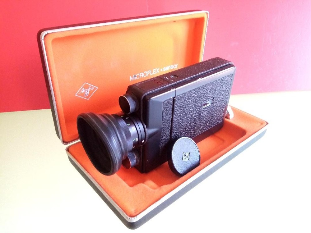 Vintage Agfa Microflex 200 Super 8 Movie Camera – Tested – With Original Case