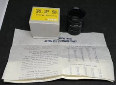 Vintage NPS Auto Extension Tube Photography N.P.S.