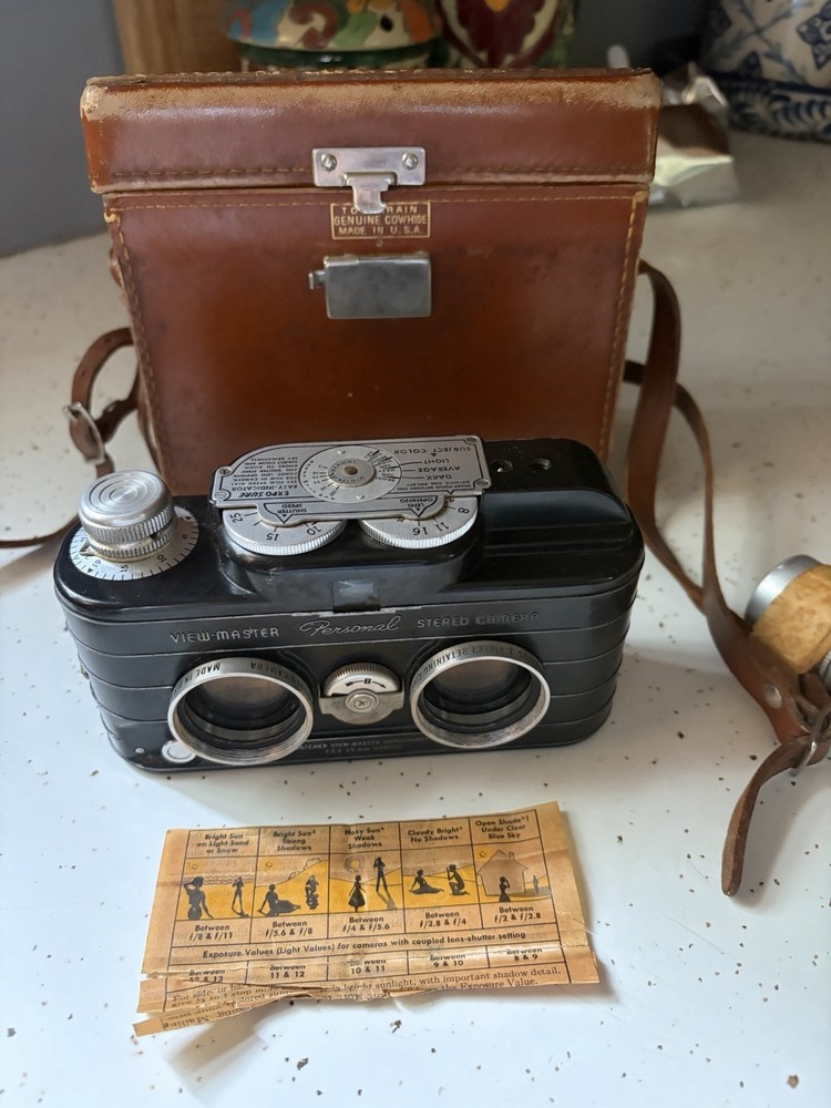 vintage sawyers view master Personal Stereo Camera With Leather Case